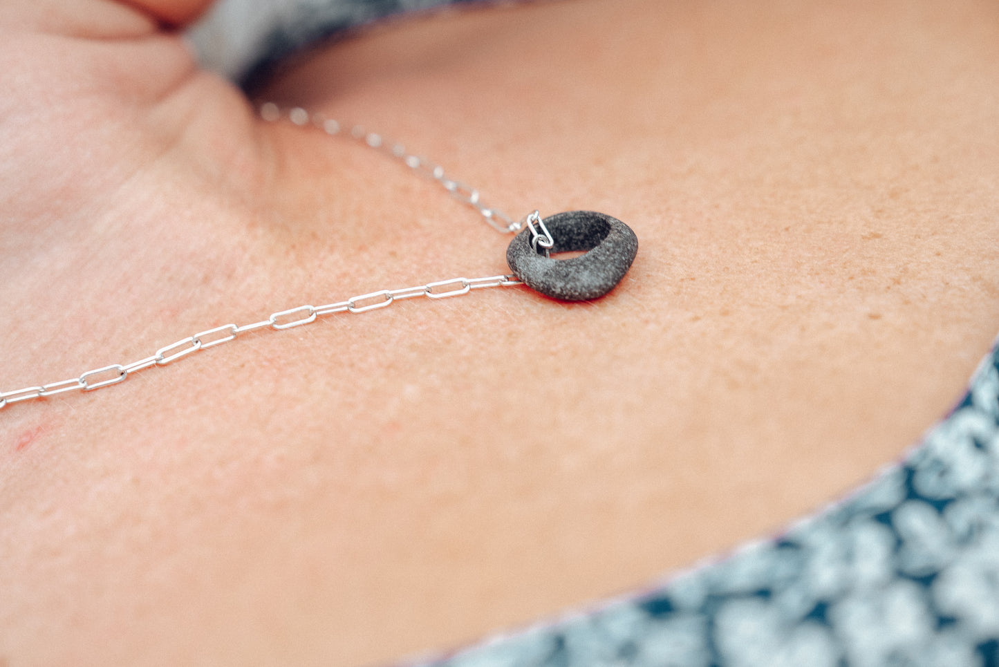 beach stone necklace