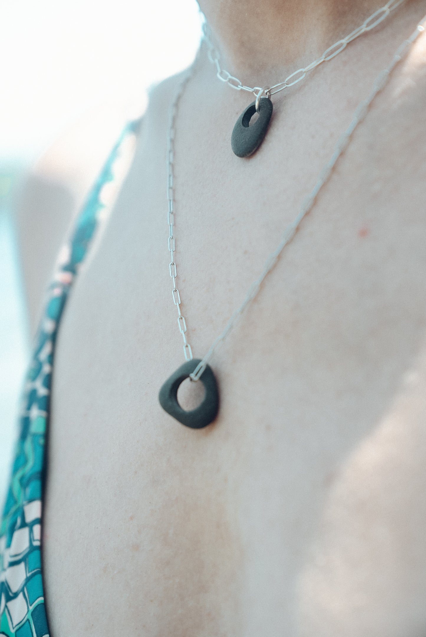 beach stone necklace