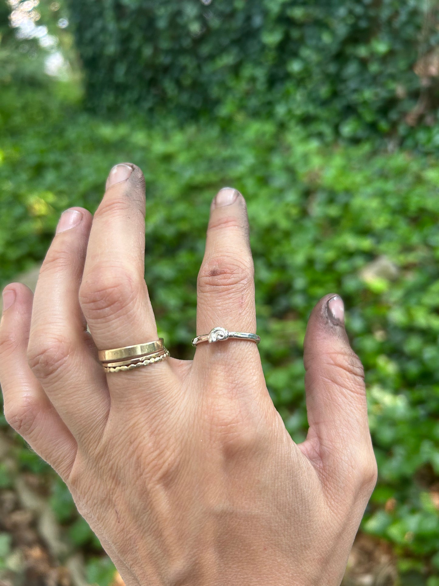 moon snail ring