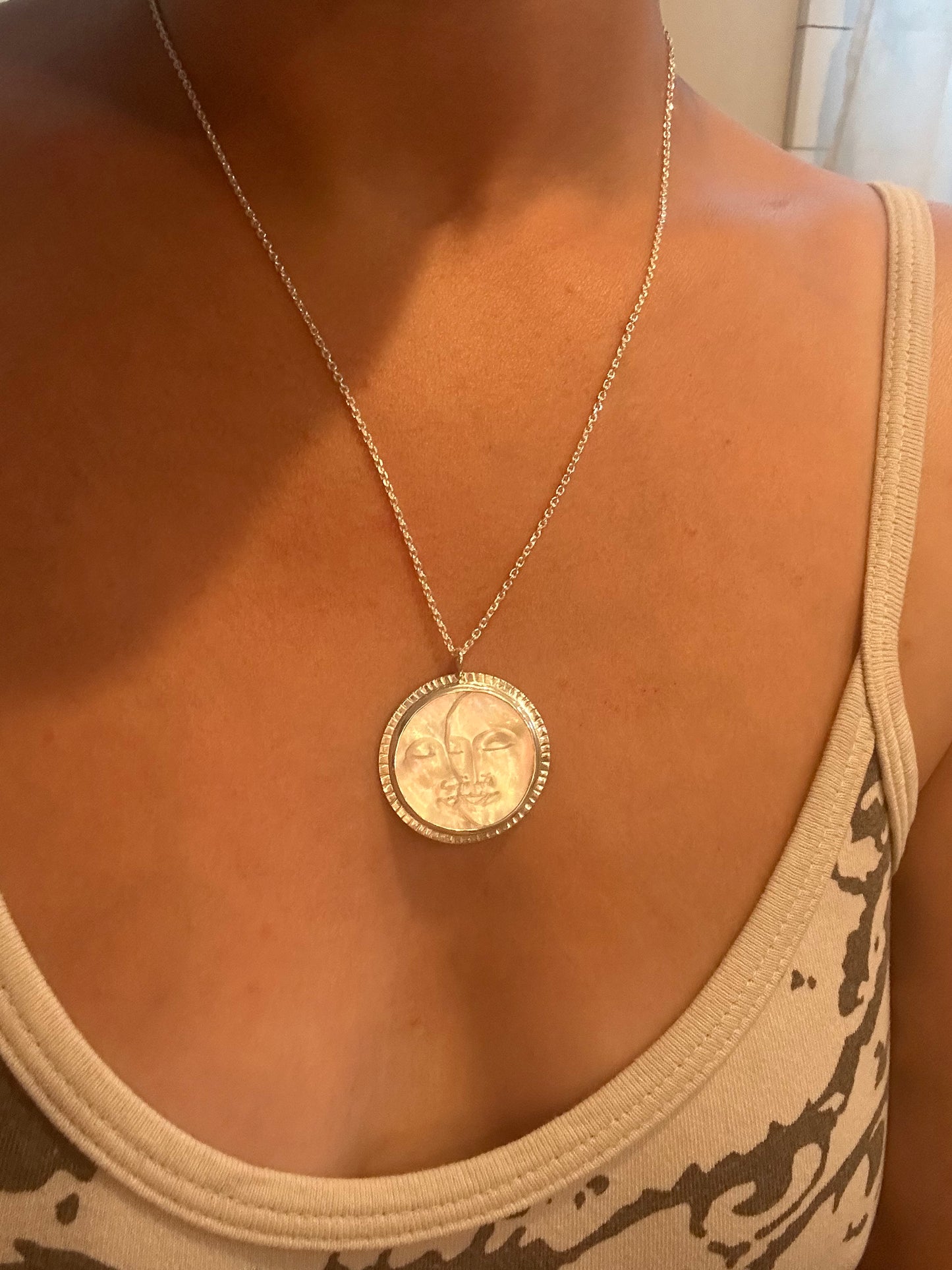 happy moon necklace
