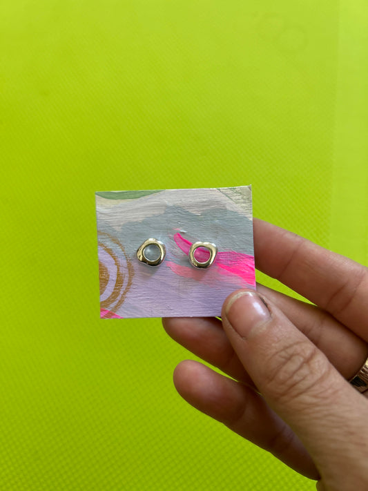 stone nugget studs